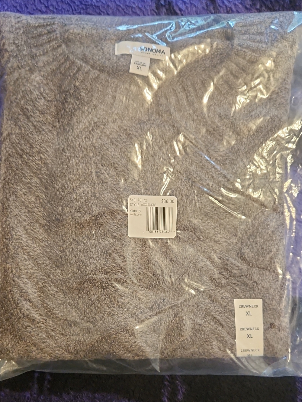 NEW Sonoma Crewneck Sweater